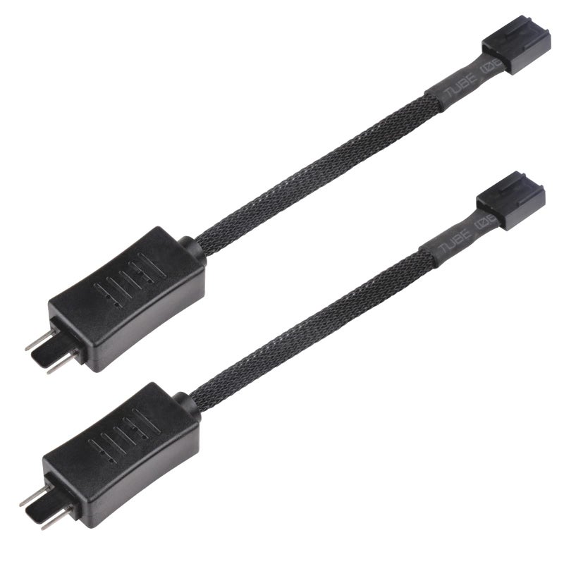 SilverStone Technology PWM Fan RPM Reduction Cable Dual Pack, Black, SST-CPF05 - Image 1